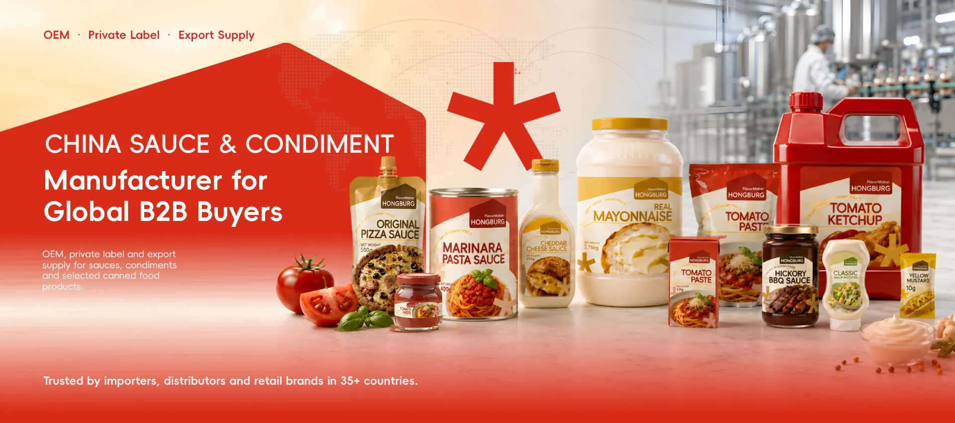 Produsen Saus & Bumbu China kanggo Pembeli B2B Global