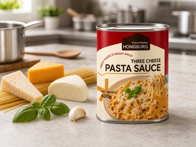 Saus Pasta Keju Telung Krim kanggo Masak lan Prep