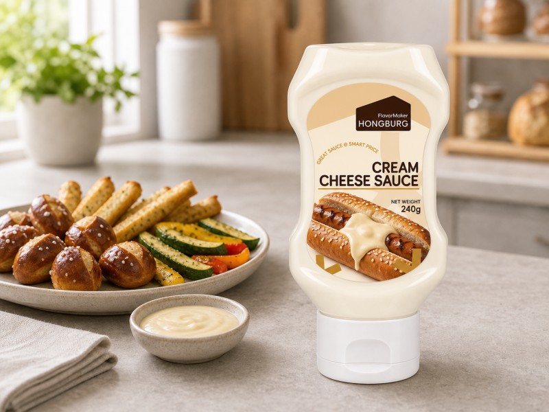 Saus Keju Krim Kandel kanggo Baking lan Dipping