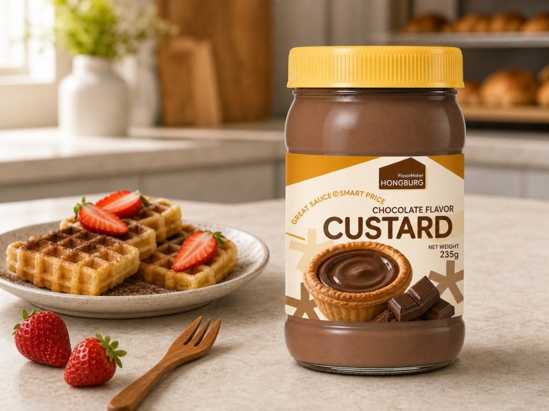 Saus Custard Coklat Rasa Kental