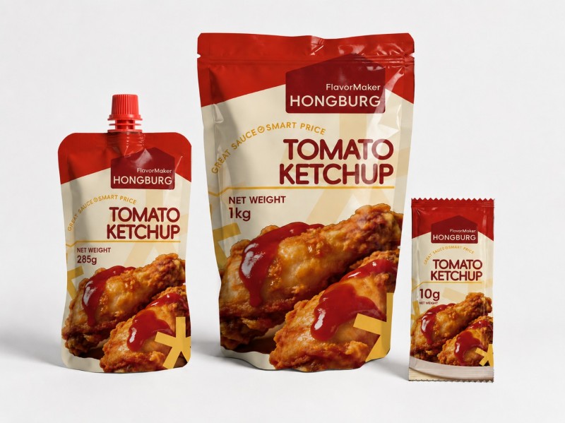 Ketchup tomat ing sachet