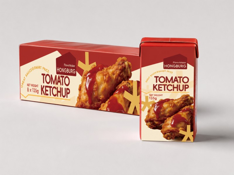 Ketchup tomat ing Tetra Pak